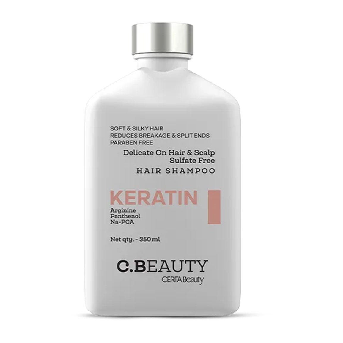 شامپو کراتین سی‌بیوتی سریتا C.BEAUTY – حجم ۳۵۰ میلی‌لیتر
